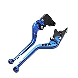 AKFMKSN Brake Clutch Levers for Suzuki for SV 650 SV650S 2010-2022 SFV650 for Gladius 2009-2015 SV 650X SV650X 2017-2022 Motorcycle Long/Short Brake Clutch Levers(Long Blue)