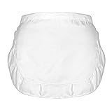 Psyqtsuary Half White Apron, Maid Costume Aprons, Adjustable Frilly Waiter Apron, Women Cosplay Waist Aprons, for Kitchen Cooking Baking Restaurant Hotel Coffee Shop