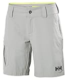 Helly Hansen Womens Quick-Dry Cargo Shorts, 36, Grey Fog