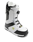 DC Shoes Men's Control BOA Snowboard Boots - Micro-Adjustable Stable Snowboarding Boot with Lightweight Multi-Layer Liner & Molded Insole - White/Black, 8
