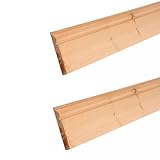 2 x 5" Torus Pine Wood Ogee Timber Skirting Board - 1 Meter Length total 2 Meters