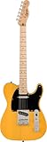 Squier by Fender Sonic Telecaster Electric Guitar, Maple Fingerboard, Black Pickguard, Butterscotch Blonde, Comes with Free Virtual Lessons
