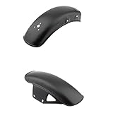 SGerste Stainless Steel Front+Rear Fender Mudguard Mud Guard for Suzuki GN125/GN250 Black