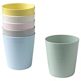 IKEA Kalas Childs Plastic Mug Pastel Multicoloured 6 x 17 Centimetre, Pack of 6