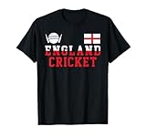 Funny England Flag Cricket Design For English Cricket Fans T-Shirt