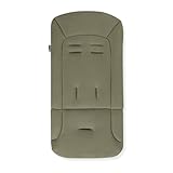 hauck Padded Pushchair Liner, Olive - Universal Fit for Most Pushchairs, Strollers & Bike Trailers, Breathable & Soft Cotton, Machine Washable