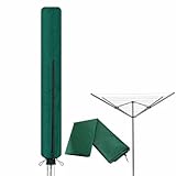 LORD C Whirly Cover Rotary Washing Line Cover Clothes Airer Outdoor Garden Dryer Heavy Duty Rotary Windproof Waterproof Durable And Rot Proof Material 170x55cm Approx. In Size (Green)