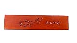 Personalised Piper Arrow Plane Hand Carved Leather Bookmark, Handmade Custom Airplane Tail Number, Name, Initials Premium Quality Book Mark