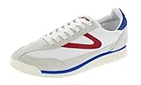 TRETORN women's Rawlins Casual Lace-Up Sneakers, White/Blue/Red, 5.5 UK