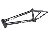 KHEbikes Arsenic BMX Frame, 18 Inch, Matt Black - High-strength HiTen Steel, Affix Ready, US BB