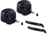hauck Bicycle Trailer Inner Tube Set 2 x 20 Inch Diameter Including Tyre Lever, Replacement Tyre Inner Tube for Bicycle Trailer Tyres e.g. hauck Dryk Duo (Black)