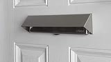Homewatch Letterplate Restrictor Shroud Cowl Visor Guard - Letterbox Cover for Extra Security - Silver Grey - Hidden Fix - Stop Key Fishing