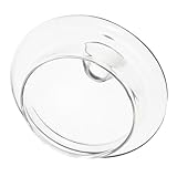 NUOBESTY Heat-resistant Replacement Glass Teapot Lid Cover for Tea Kettle Decorative Smooth-edge Accessory for Home Party Camping Use