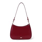 ACUYE Shoulder Bag Y2K Clutch Purse for Women, Crescent Hobo Handbag Leather Top Handle Handbags Crossbody Bag Y2K Fall Fashion Red Purse