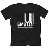 TAOKEBEAR Electronic Music Studios Synthi Aks EMS Retro Synth Vcs3 Unisex O-Neck 100% Cotton Short-Sleeve T-Shirts Black M
