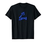 Lucas the King / Blue Crown & Name for Men Called Lucas T-Shirt