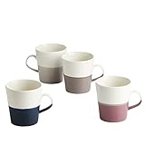 Royal Doulton 40032948 1815 Studio Porcelain Mug-Grande Cups Ideal for Hot Drinks, Coffee, Teas, Lattes, & Cappuccinos-Better Heat Retention, 560 milliliters, Mixed