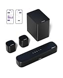 ULTIMEA 5.1ch Sound Bar w/Dolby Atmos, Surround Sound System for TV, App Control, Home Theater Sound System, TV Soundbar with Subwoofer, 2 Surround Speakers, HDMI eARC/OPT/AUX/BT, Aura A50 Pro