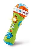 VTech Sing Along Microphone for Kids, Toddler Toy Microphone with Amplified Voice Effect and Animal Sounds, Educational Toys for Boys and Girls 1, 2, 3+ Year Olds, 78763, English Version