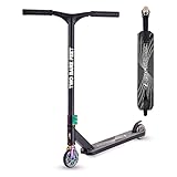 Two Bare Feet Chaos Stunt Scooter for Kids 8-12 & Teens – Pro Trick Freestyle Kick Scooter with 100mm Alloy Wheels, ABEC-9 Bearings, 360 Spin (Black/Neochrome)