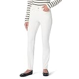 Amazon Essentials High-Stretch Mid-Rise Skinny Jeans, White, 12-14 Short