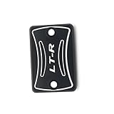 Protection accessories Motorcycle Front Brake Fluid Reservoir Cover For SUZUKI LT-R450 LTR 450 Quad Racer 2006 2007 2008 2009(Black- Silver)
