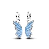 Angel wing double charm. Compatible with Pandora and other similar sized charm bracelets