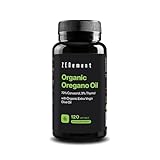 Organic Oregano Oil, Standardised to 70% Carvacrol and 3% Thymol – with Organic Extra Virgin Olive Oil for Better Absorption – 120 Softgel Capsules – Zenement