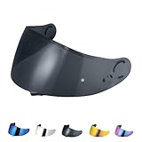 Helmet Visor for SHOEI GT Air Neotec CNS-1 TC-5 TC-9 GT Air 2,Motorcycle Wind Shield Helmet Lens for Airflow,Full Face Motorcycle Helmet Visor Replacement (Black)