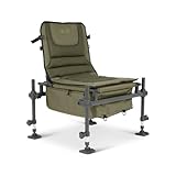 Korum Progress Ruckchair S23 Deluxe, Comfortable, Lightweight, Compact Fishing Chair Flatbed Carryall Combo, Adjustable S23 Legs, Aluminium Frame, Rear Bankstick Pocket, Code K0300051
