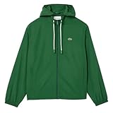 Lacoste Mens Detachable Hood Sports Jacket (L-XL) (Green)
