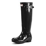 Hunter Women High Wellington Boots, Black (Black), 39 EU (6 UK)