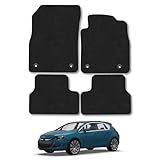 Vauxhall Astra J (2010-2015) [GTC 3 Door Models Only] Car Mats Accessories Tailored Carpet Floor Mats Non Slip Black Trim Full Coverage Compatible Accessory Front Rear Set Anti Slip Granulated Backing