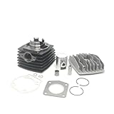 39MM 12MM 50CC Bore Cylinder Piston Head Kit For Franco Morini S6E Malaguti Grizzly Lem Huskyboy mini Rx Replacement accessories