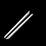 VAPORVERSE Car Stickers for Citroen DS3 / DS DS3 2009-2016, Autotür Aufkleber Self-Adhesive Decoration Stickers Decal Car Stripe Sticker Body Side Stripe,White- hood