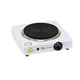 SQ Professional Electric Hot Plate with Single Ring 1000W - White
