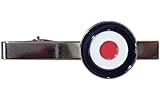 B4B RAF Target Roundel Spitfire Pilot Flying Veteran WW2 Metal Enamel Tie Clip MODS