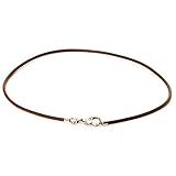 Trollbeads Leather Necklace, Brown, 50 cm / 19.7 inch