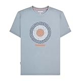 Lambretta Mens Target Logo Retro T Shirts (UK, Alpha, S, Regular, Regular, Dusky Blue)