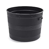 Large Blacksmith Barrel Planter Plant Pot Tub Indoor Outdoor With Handles 50cm