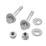 2x Rear Lower Suspension Accentrix Arm Fitting Camber Bolt Kit 1456980 Compatible with Ford Focus Mk1 Mk2 C-Max Mondeo Mk4 S-Max Galaxy Volvo C30 S40 S60 S80 V50 XC60 Mazda 3 5 3M515K978AE 30683045