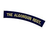 World War Two, The Algonquin Regiment (Northern Pioneers) Cloth Shoulder Title, Made in England