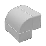 Kair 90 Degree Vertical Elbow Bend 110mm x 54mm - 4 x 2 inch Rectangular Plastic Ducting