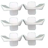 Equimed set of 6 White Nylon Plastic Safety Jump Cups – Durable Jump Cups for Horse Jump Wings and Training – Long-Lasting, Lightweight & Weather-ResistantPcs Pinless Jump Cups Horse