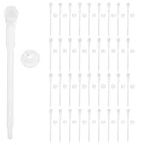 BESPORTBLE DIY Windmill Parts: 100 Pcs Windmill Making Rods Replacement - PVC Pinwheel Rods for School Craft Projects Supplies