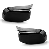 Asasytal Door Side Mirror Cover Caps Replacement M Style Caps Compatible with BMW 6 series E63 E64 630ci 630i 5 series E60 E61 520i 523i 525i Rearview Mirror Covers, Glossy Black, 1 Pair