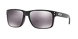 Oakley Men's Holbrook 9102E1 Sunglasses, Black (Polished Black), 55