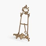 Assorted Collections Brass Easel Display Stands for Art Deco, Paintings, Pictures, Decorative Plates, Wedding Signs, Menu Stand, Home Decor Pictures Stand 12"
