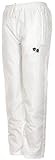WearAll New Bowls Lawn Bowling Unisex Men's Woman's Waterproof Trousers with Bowls Logo Elasticated Adjustable Waist White L