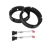 INFINAUTO Speaker Spacer Ring Tweeter Speaker Spacer Adapter Front Rear for 6.5" for Volkswagen Golf MK4 1J 1997-2004 ABS Black Waterproof